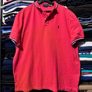 Ralph Lauren Men's Bright Red Polo Shirt